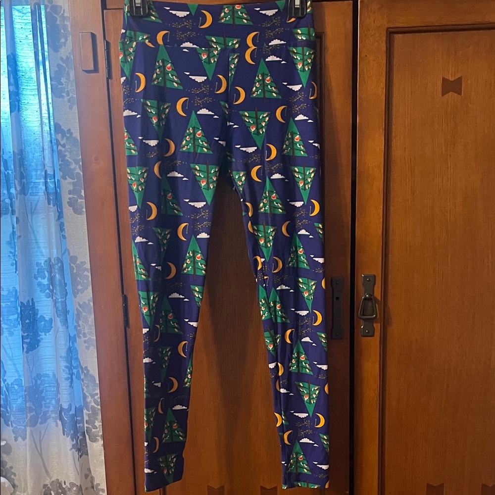 LuLaRoe Women's Leggings with Moon and Tree Design